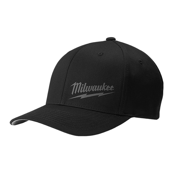 Fitted Hat Black - L/XL, Black, hi-res