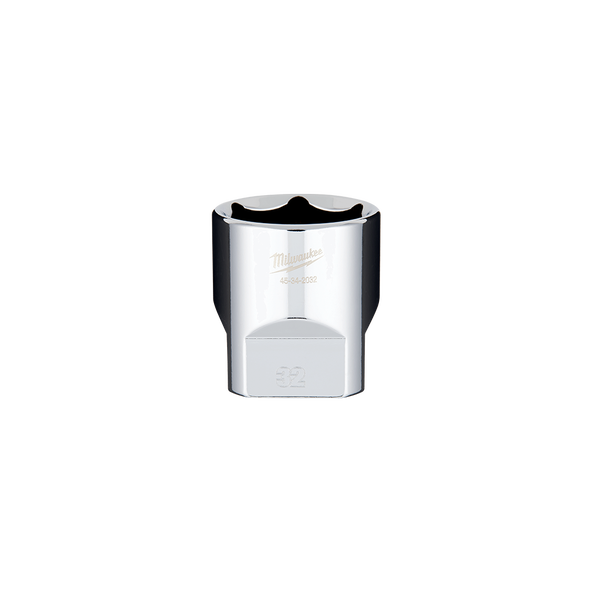 1/2" Drive 32mm Metric Standard 6-Point Socket, , hi-res