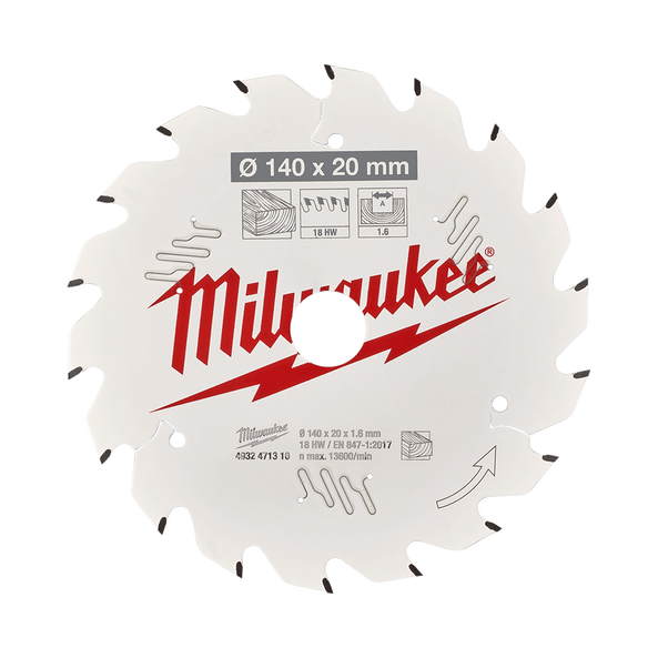 140mm (5-1/2") 18T Wood Circular Saw Blade Framing for M12 FUEL™ 140mm Circular Saw, , hi-res