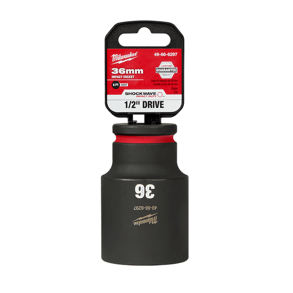 SHOCKWAVE™ 1/2" Drive 36mm Deep 6 Point Impact Socket, , hi-res