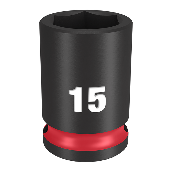 SHOCKWAVE™ 3/8" Drive 15mm Standard 6 Point Impact Socket, , hi-res