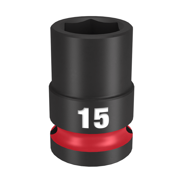 SHOCKWAVE™ 1/2" Drive 15mm Standard 6 Point Impact Socket, , hi-res