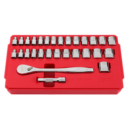 3/8" Drive 29pc Ratchet and Socket Set - SAE & Metric
