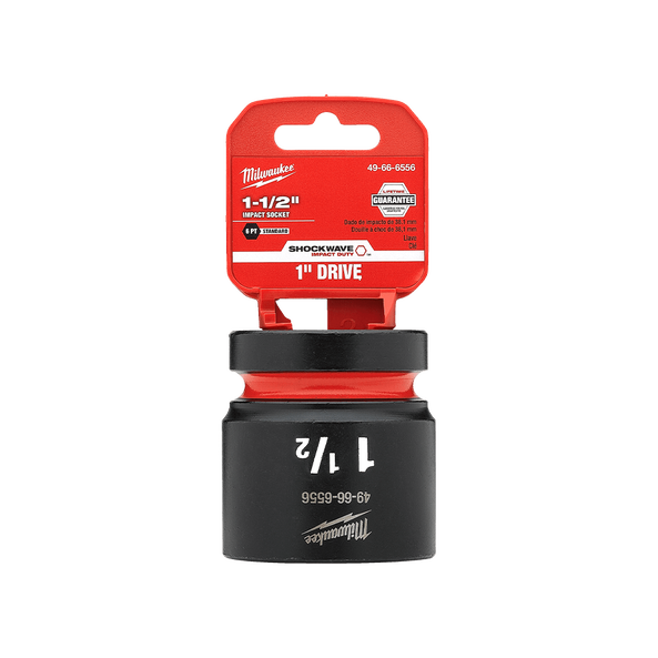 SHOCKWAVE™ 1" Drive 1-1/2" Standard 6 Point Impact Socket, , hi-res
