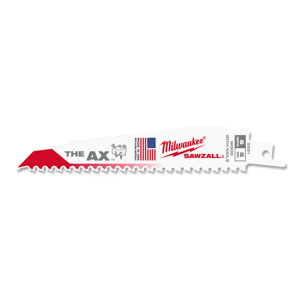 150mm 5 TPI The Ax™ SAWZALL™ Blade (5 Pk)