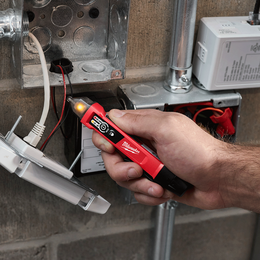 Dual Range Non Contact Voltage Detector w/ Flashlight (Tool Only)