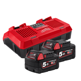 M18™ REDLITHIUM™ 5.0Ah Dual Bay Starter Pack