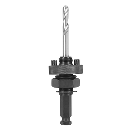 Hole Saw Large Quick-Change Arbor No Wobble 7/16" Shank