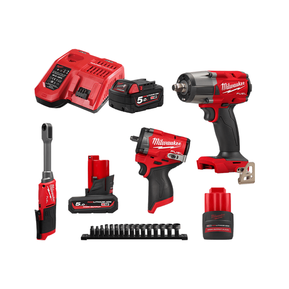 M12 FUEL™  & M18 FUEL™ 3 Piece Power Pack 3K3, , hi-res
