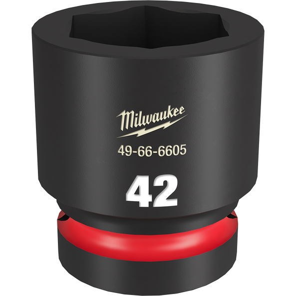 SHOCKWAVE™ 1" Drive 42mm Standard 6 Point Impact Socket, , hi-res
