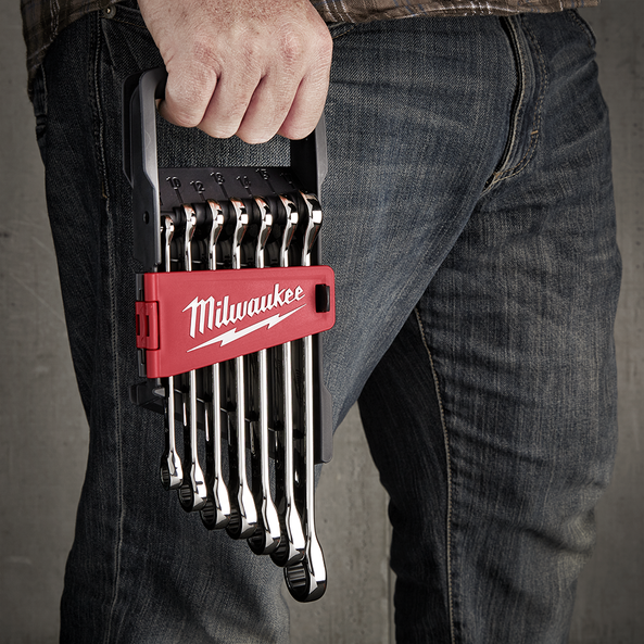 7pc Ratcheting Combination Wrench Set – Metric