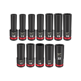 SHOCKWAVE™ 1/2" Drive 12PC Metric Deep 6 Point Impact Socket Set