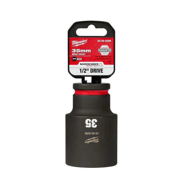 SHOCKWAVE™ 1/2" Drive 35mm Deep 6 Point Impact Socket, , hi-res