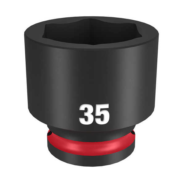 SHOCKWAVE™ 1/2" Drive 35mm Standard 6 Point Impact Socket, , hi-res