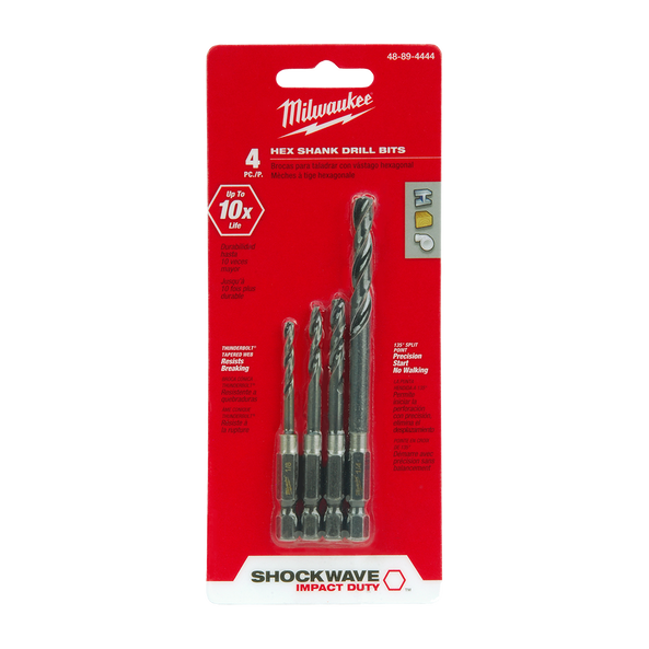 SHOCKWAVE™ Impact Duty™ Hex Drive Drill Bit Set 4Pc 3.2mm, 4mm, 5mm, 6.5mm
