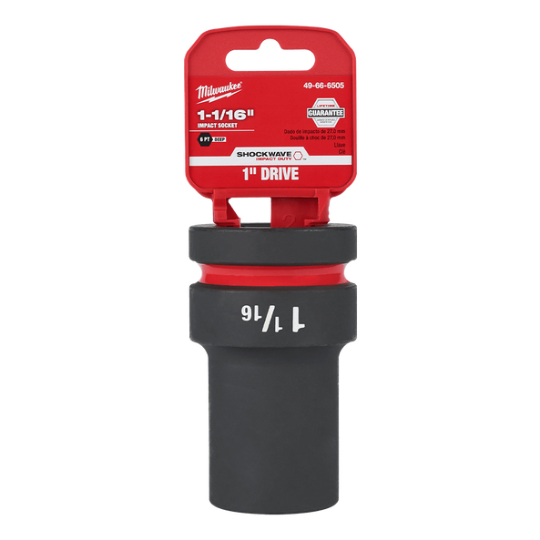 SHOCKWAVE™ 1" Drive 1-1/16" Deep 6 Point Impact Socket, , hi-res