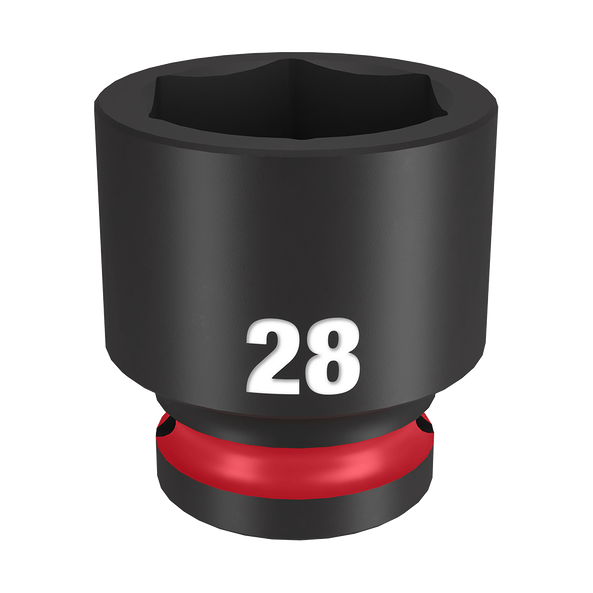 SHOCKWAVE™ 1/2" Drive 28mm Standard 6 Point Impact Socket, , hi-res