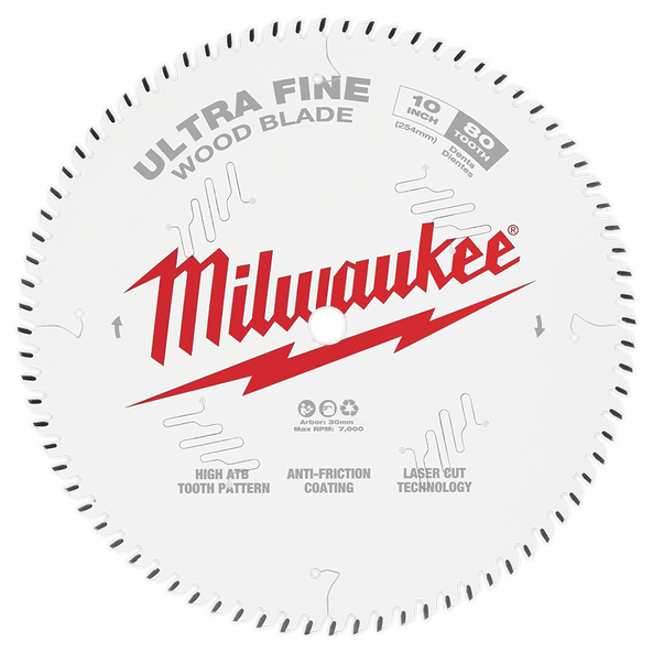 254mm (10") Ultra Fine 80T Circular Saw Blade
