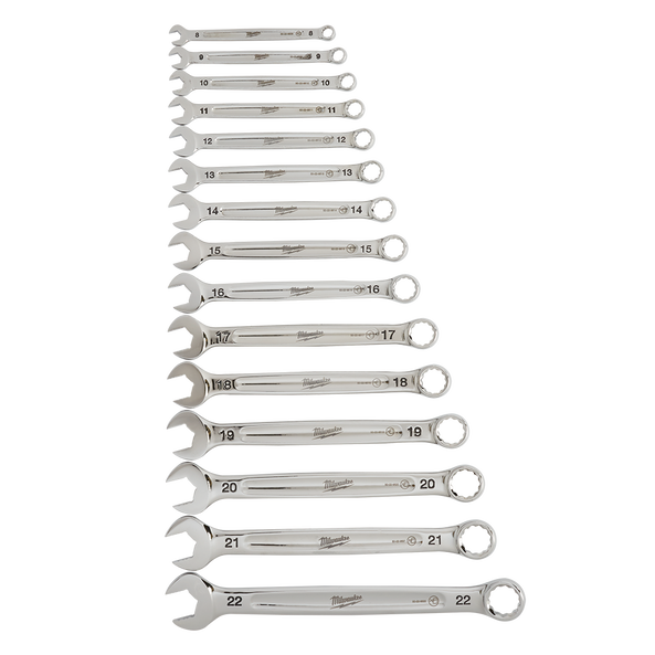 15pc Combination Wrench Set - Metric