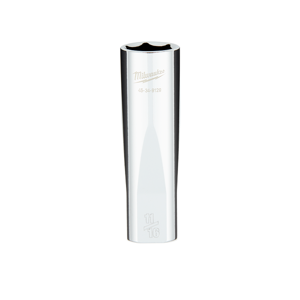 1/2" Drive 11/16" SAE 6-Point Deep Socket, , hi-res