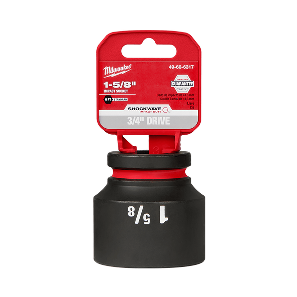 SHOCKWAVE™ 3/4" Drive 1-5/8" Standard 6 Point Impact Socket, , hi-res