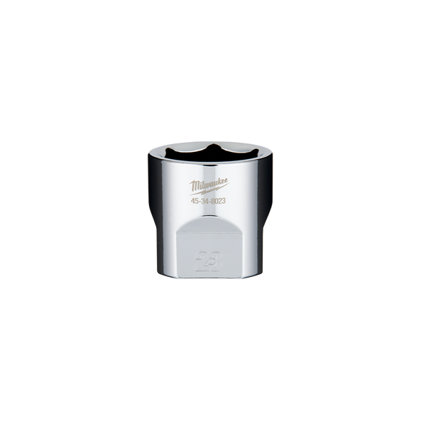3/8" Drive 23mm Metric Standard 6-Point Socket, , hi-res