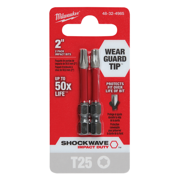 SHOCKWAVE™ Power Bit Torx™ T25 50mm (2“)  2PK, , hi-res