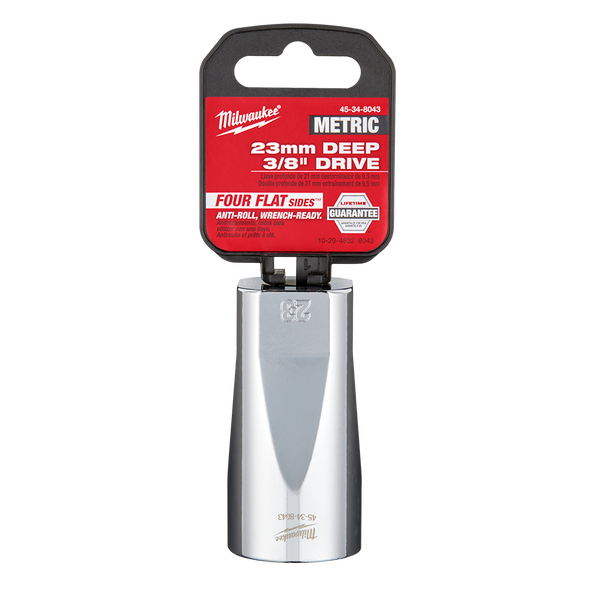 3/8" Drive 23mm Metric Deep 6-Point Socket, , hi-res