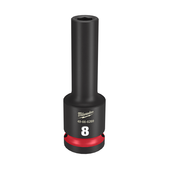 SHOCKWAVE™ 1/2" Drive 8mm Deep 6 Point Impact Socket, , hi-res