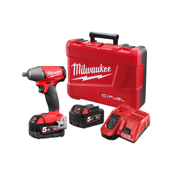 Milwaukee M18 FUEL 1 2 Impact Wrench with Friction Ring Kit M18FIWF12 502C Milwaukee Tool NZ