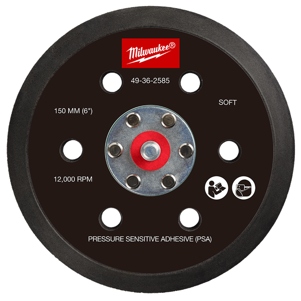 150mm Pressure Sensitive Adhesive Sander Backing Pad - Soft, , hi-res
