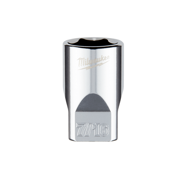 1/4" Drive 7/16" SAE 6-Point Socket, , hi-res