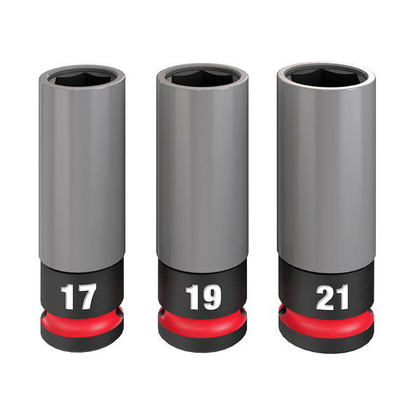 SHOCKWAVE Impact Duty™ 1/2" Drive 3PC Lug Nut Wheel Socket Set, , hi-res