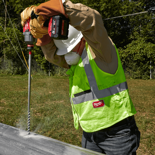 High Visibility Yellow Safety Vest - S/M, Yellow, hi-res