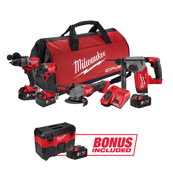 M18 FUEL™ 4 Piece Power Pack 4A3BD, , hi-res