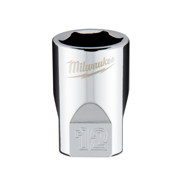1/4" Drive 12mm Metric 6-Point Socket, , hi-res