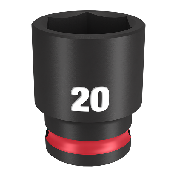 SHOCKWAVE™ 3/8" Drive 20mm Standard 6 Point Impact Socket, , hi-res