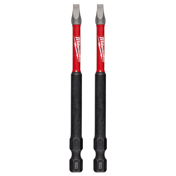 SHOCKWAVE™ Power Bit Square Recess #3 89mm (3-1/2") 2PK, , hi-res