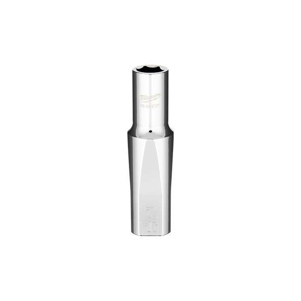 1/2" Drive 7/16" SAE Deep 6-Point Socket, , hi-res