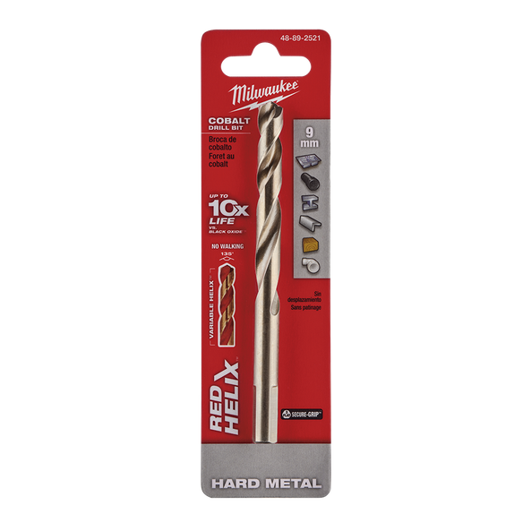 Red Helix™ Cobalt Drill Bit 9mm