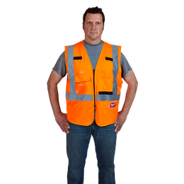 High Visibility Orange Safety Vest