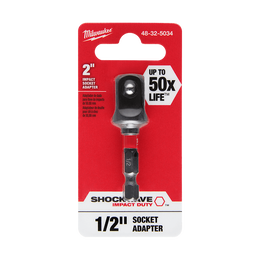 SHOCKWAVE™ Power Bit Socket Adapter 1/4" Hex to 1/2" Square