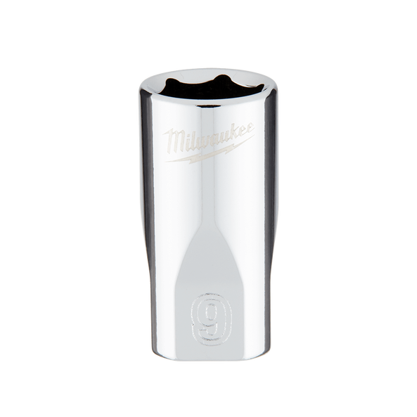 1/4" Drive 9mm Metric 6-Point Socket, , hi-res