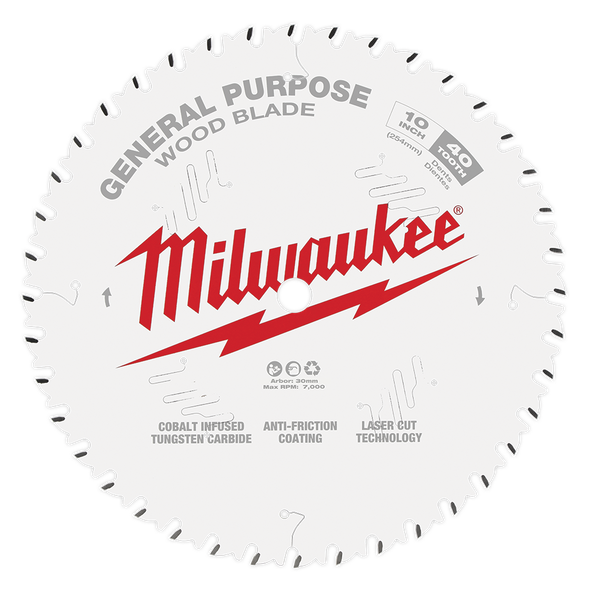 254mm (10") General Purpose 40T Circular Saw Blade
