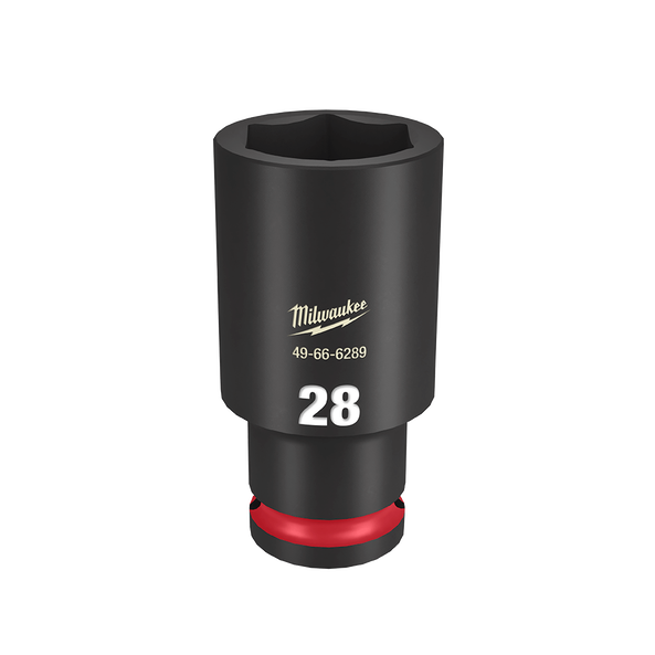 SHOCKWAVE™ 1/2" Drive 28mm Deep 6 Point Impact Socket, , hi-res