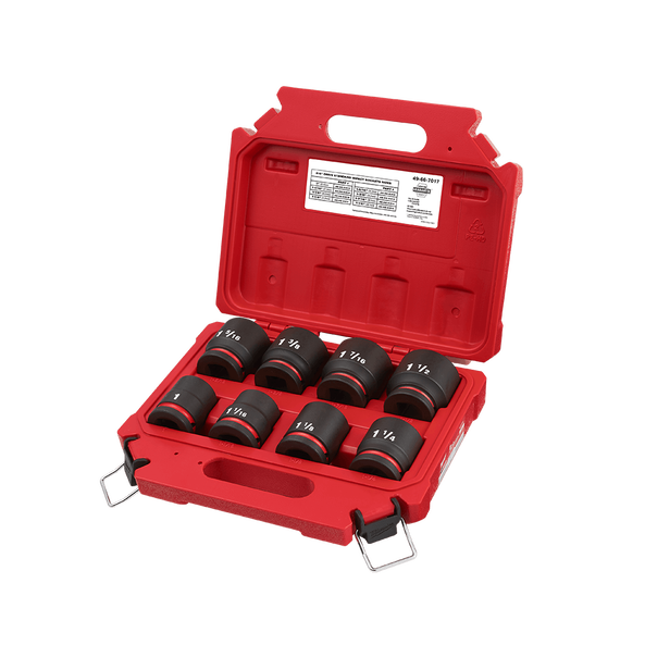 SHOCKWAVE™ 3/4" Drive 8PC SAE Standard 6 Point Impact Socket Set, , hi-res
