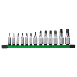 13pc 1/4" and 3/8" Drive Torx Bit Socket Set
