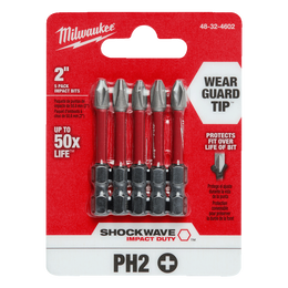 SHOCKWAVE™ Power Bit Phillips #2 50mm (2") 5Pk