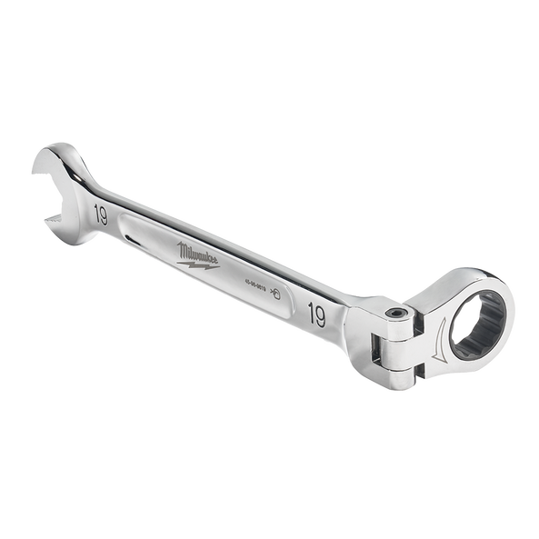 19mm Metric Flex Head Ratcheting Combination Wrench, , hi-res