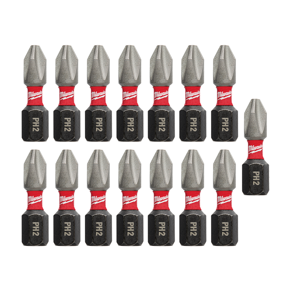 SHOCKWAVE™ Insert Bit Phillips #2 - 15 Pk, , hi-res